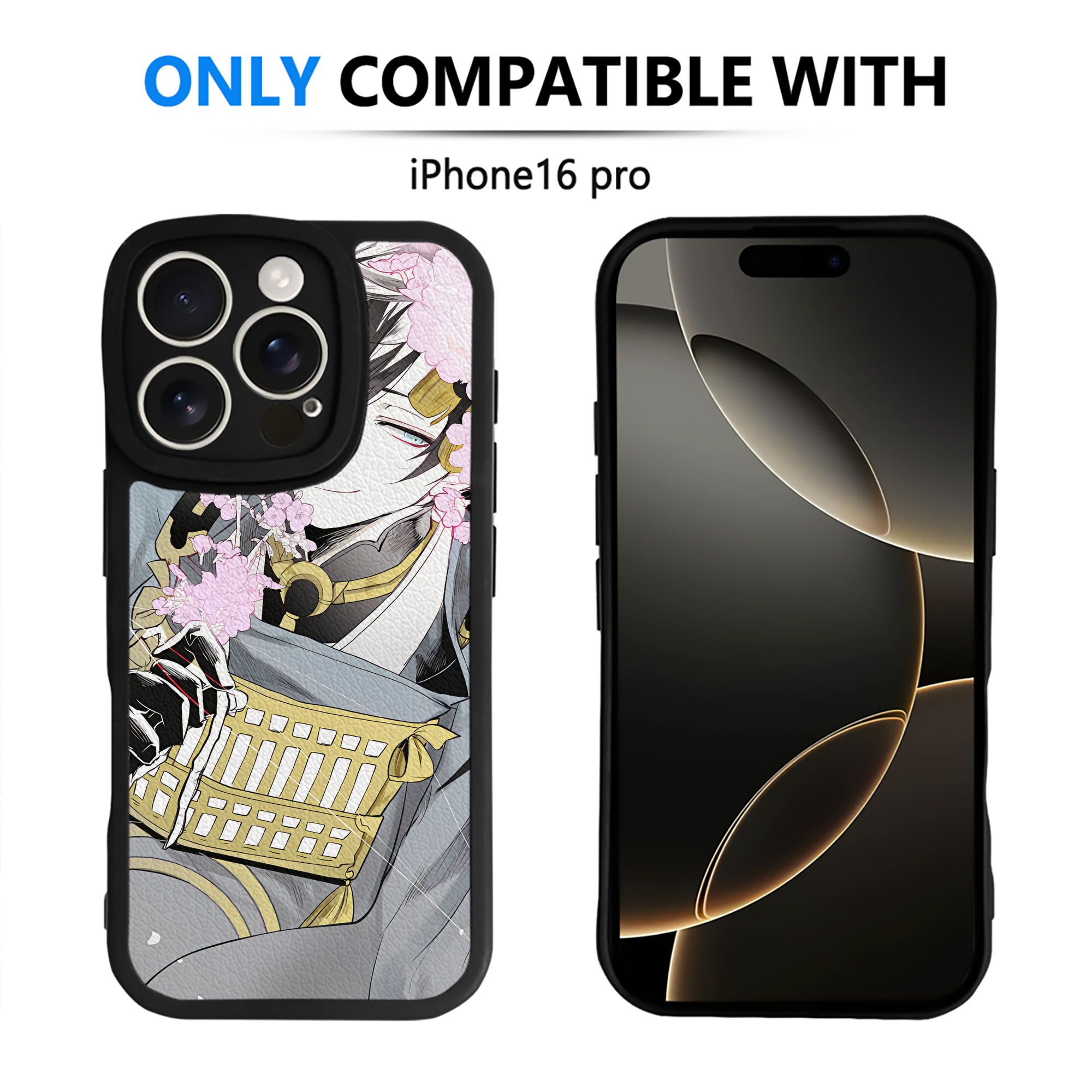 （画像用） 刀剣乱舞 Touken Ranbu 【iPhone 16シリーズ対応】シリコンスマホケース（レザー調） 材質：シリコン